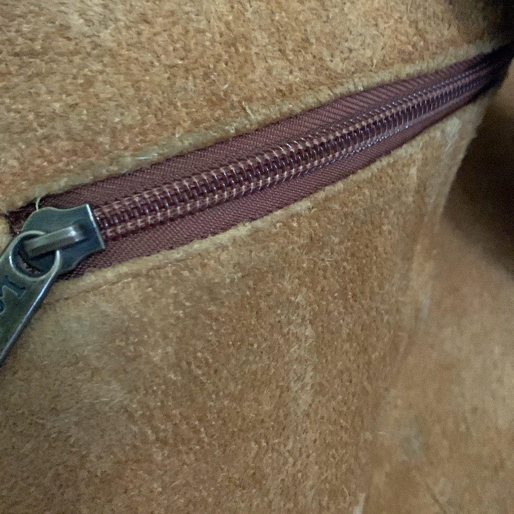 LE DONNE Lafayette Classic Backpack distressed suede tan - Picture 9 of 10